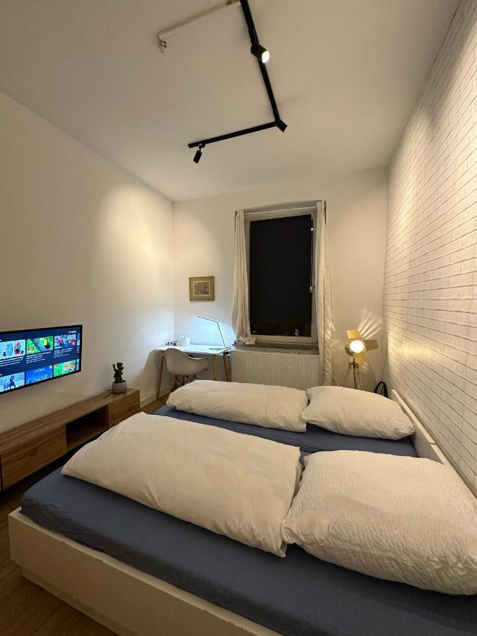 Igo Apartment 2 Schlafenzimmer Mit Waschmaschine Trockner Haustier Rheinufer 5Min Netflix Disney Plus 17-6 Duisburg Exteriör bild